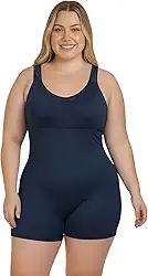 Maiô Plus Size Praia Perninha Senhora Natação Hidroginástica