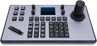 PTZ Controller Camera Controller for PTZ (Pan/Tilt/Zoom) Camera PTZ Joystick for Dome Camera PTZ Keyboard for Visca Pelco Camera with RJ45 RS232 RS422 Port LCD Screen and More