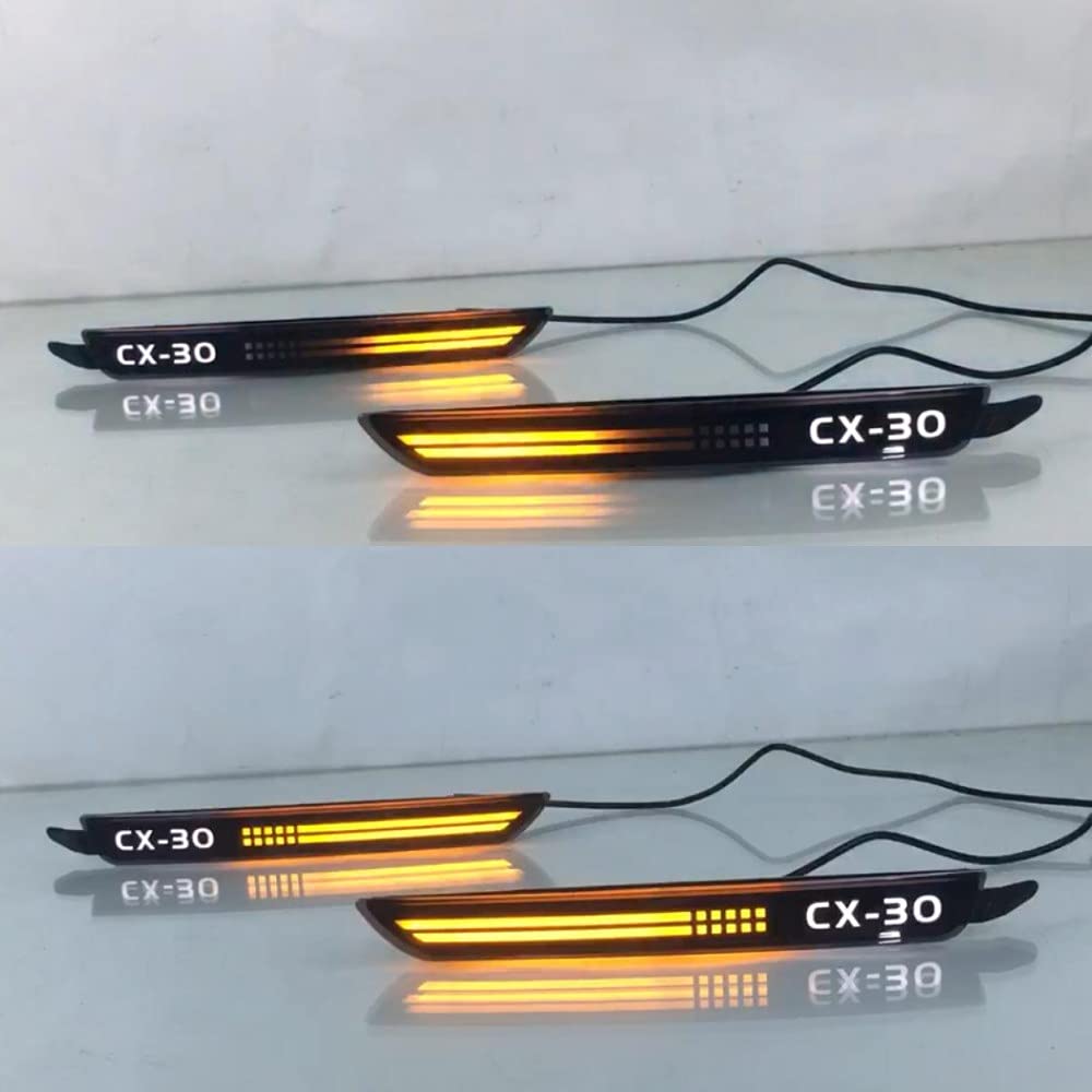 Luci di stop a LED per Mazda CX-30 2020 2021 2022, Luce di stop a LED + luce di guida notturna a scansione DRL + indicatori di direzione streamer