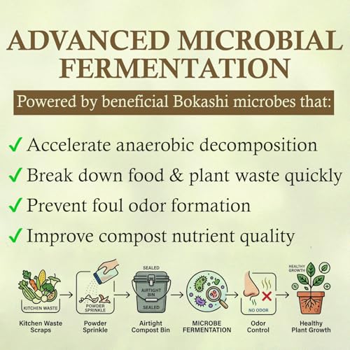 Image of Garden Genie Bokashi Compost Maker Powder (Waste Decomposer), 500 Gm