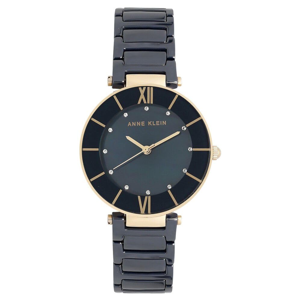 Anne Klein Quartz Analog Blue Dial Ceramic Strap Watch for Women-NEAK3266NVRG (B09SQ34D1T) Amazon Price History, Amazon Price Tracker