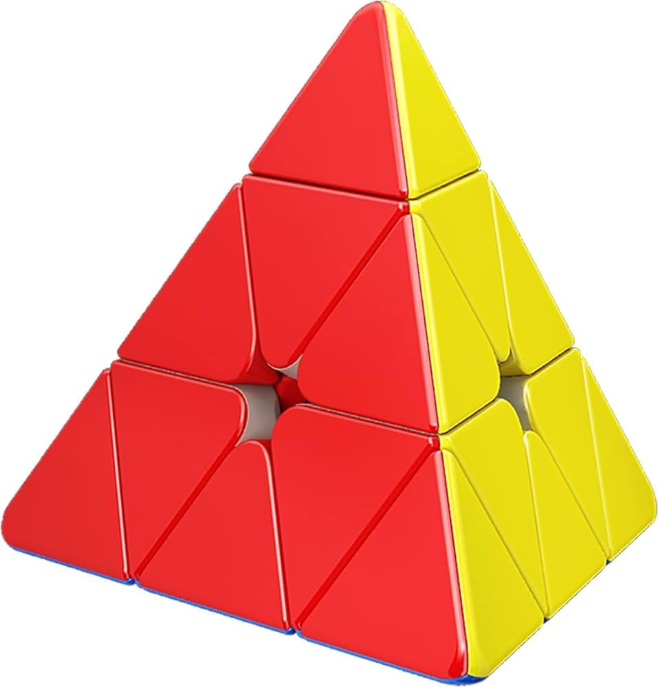 Meilong Pyraminx Speed Cube Stickerless for Kids and Adults Stress Buster Brain Teaser Puzzle Toy-image-32
