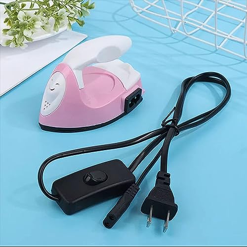 Golashfun GOLASHFUN-MINI Craft Iron,Pink Mini Heat Press Machine Small Iron Portable Travel Handy Heat Iron-On thumb #4
