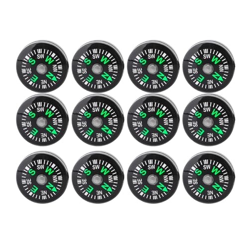 Brújula de bolsillo aceite mini pack de 12 ligera portátil miniatura 4