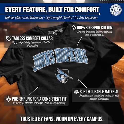 Image of NCAA Gameday Cotton T-Shirt for Men and Women | Officially Licensed NCAA Tee - Preshrunk Ring-Spun Cotton - Screen-Printed Team Logo