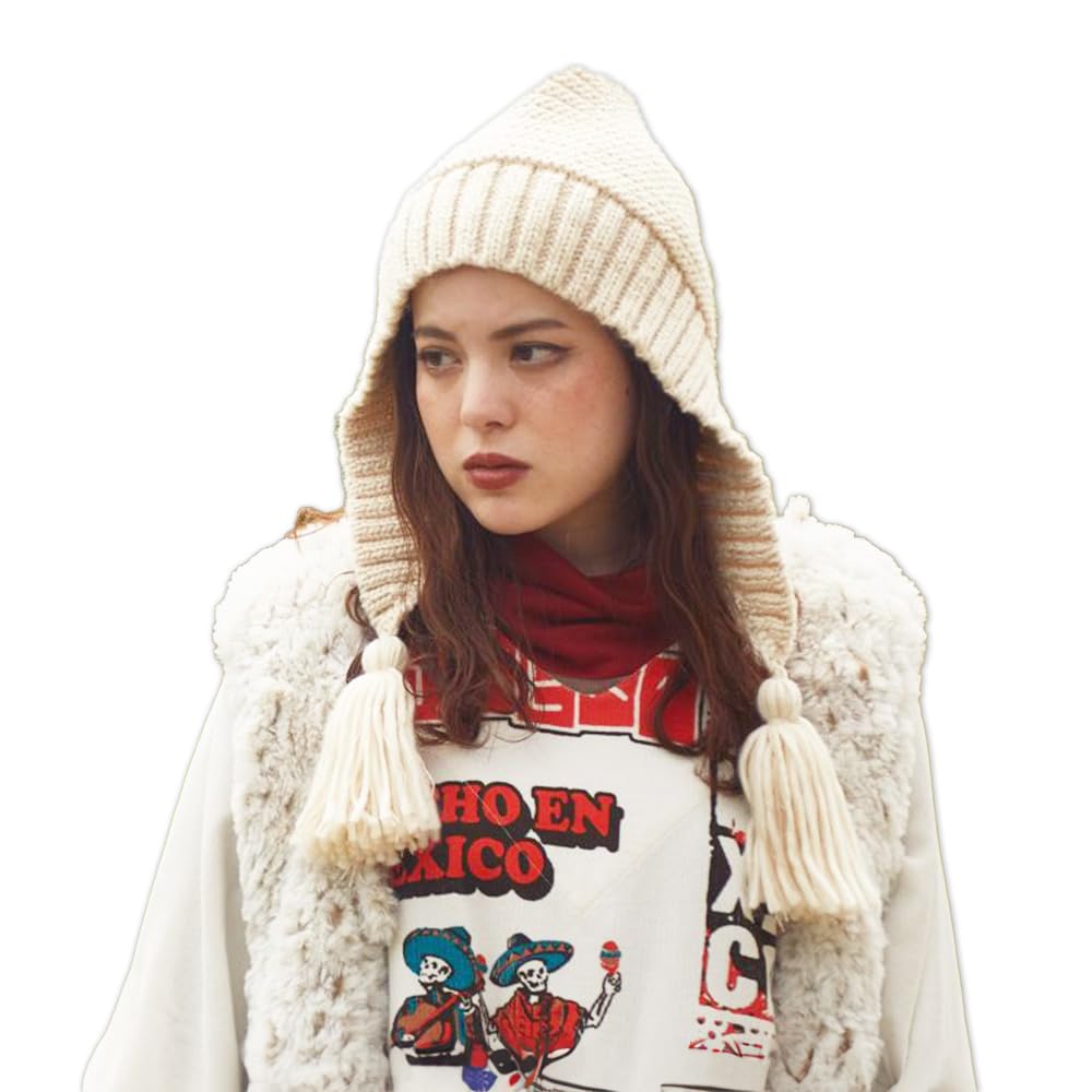 Amazon.co.jp: ニット帽 CJNP6302・ﾕｷﾉﾐﾐﾂｷCAP Amina チャイハネ