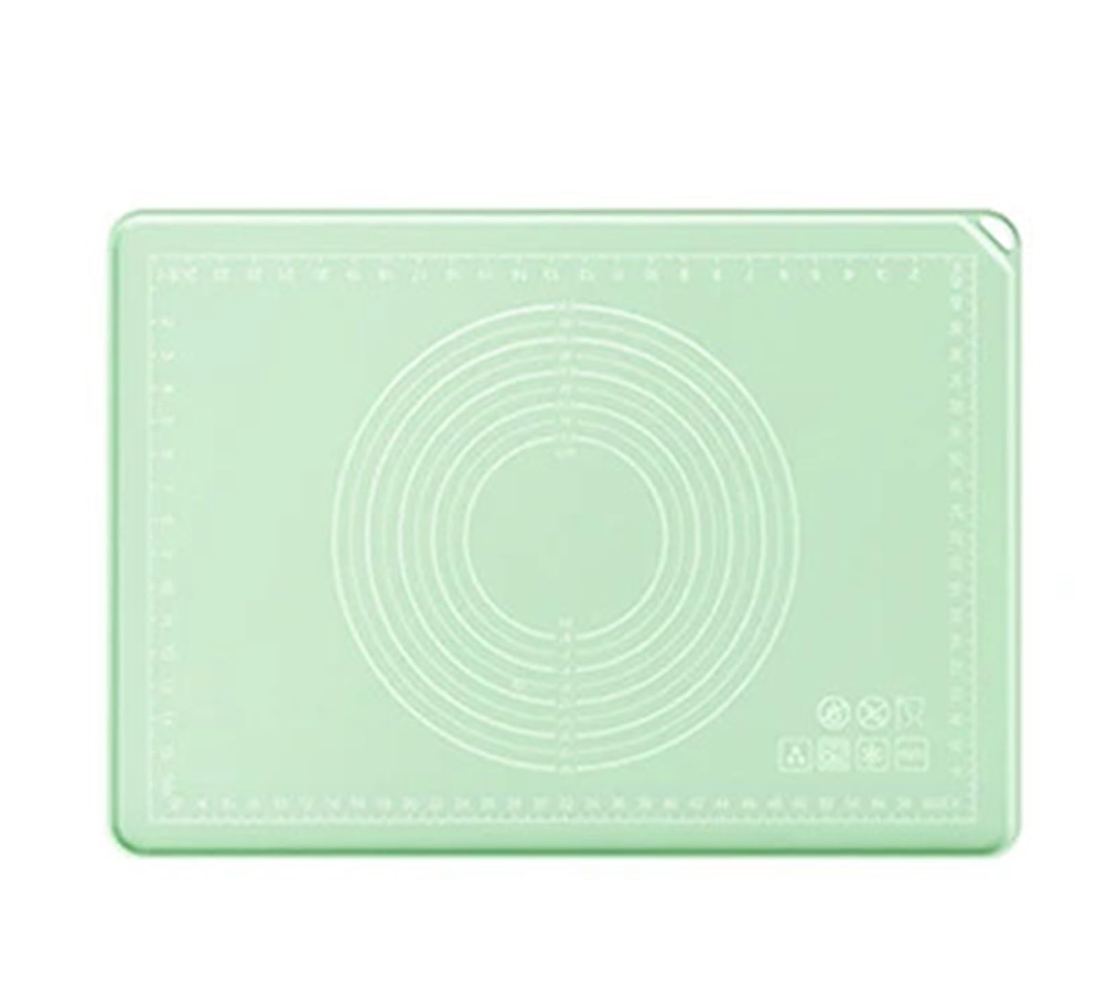 Tapete de silicona antiadherente grueso for repostería, almohadilla for amasar masa pizza y fideos, suministros cocina for hornear para Masa(Green,50x70cm)