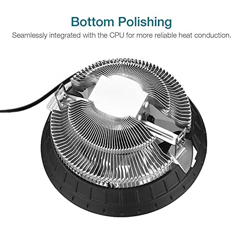 Connectors 3 Pin 120mm Computer Case Fan Silent 120mm Fan CPU LED Air Cooling Cooler RGB Quiet PC Cooler Fan Case Fans 12V DC for AMD Intel - (CN, Cable Length: 0.2m, Color: 01)