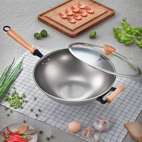 Wok de titanio con asas y tapa 12.6 pulg miniatura 2