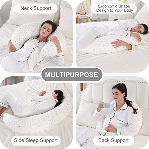 Pinkfroggie 170Cm Pregnancy Pillow For Side Sleeping,Full Body Maternity Pillow With Removable Cover,Baby Comfort With Back Support,Versatile Surgery Recovery Support Cushion #TOP3