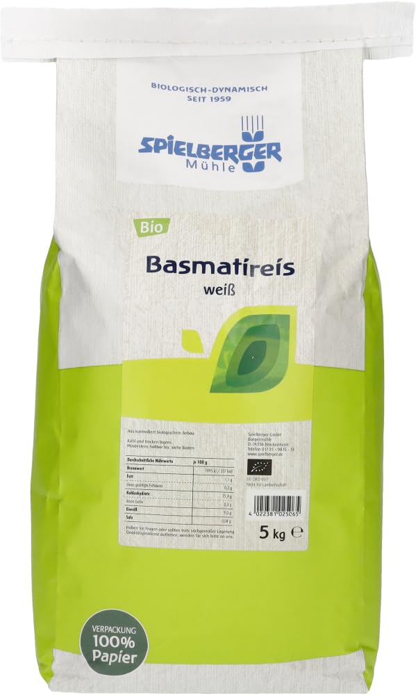 Bio Echter Basmatireis, weiß, kbA 2 x 5 kg