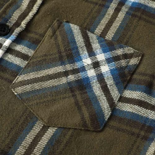 DILBYKE Boys' Button Down Shirt Long Sleeve Casual Plaid Woven Shirts for Kids, Soft Cotton4