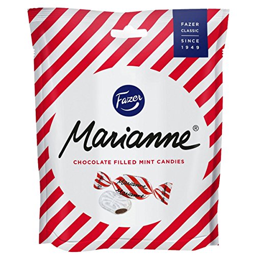 Marianne (Chocolate Filled Peppermint Candies) By Fazer (220 Gram) #TOP21