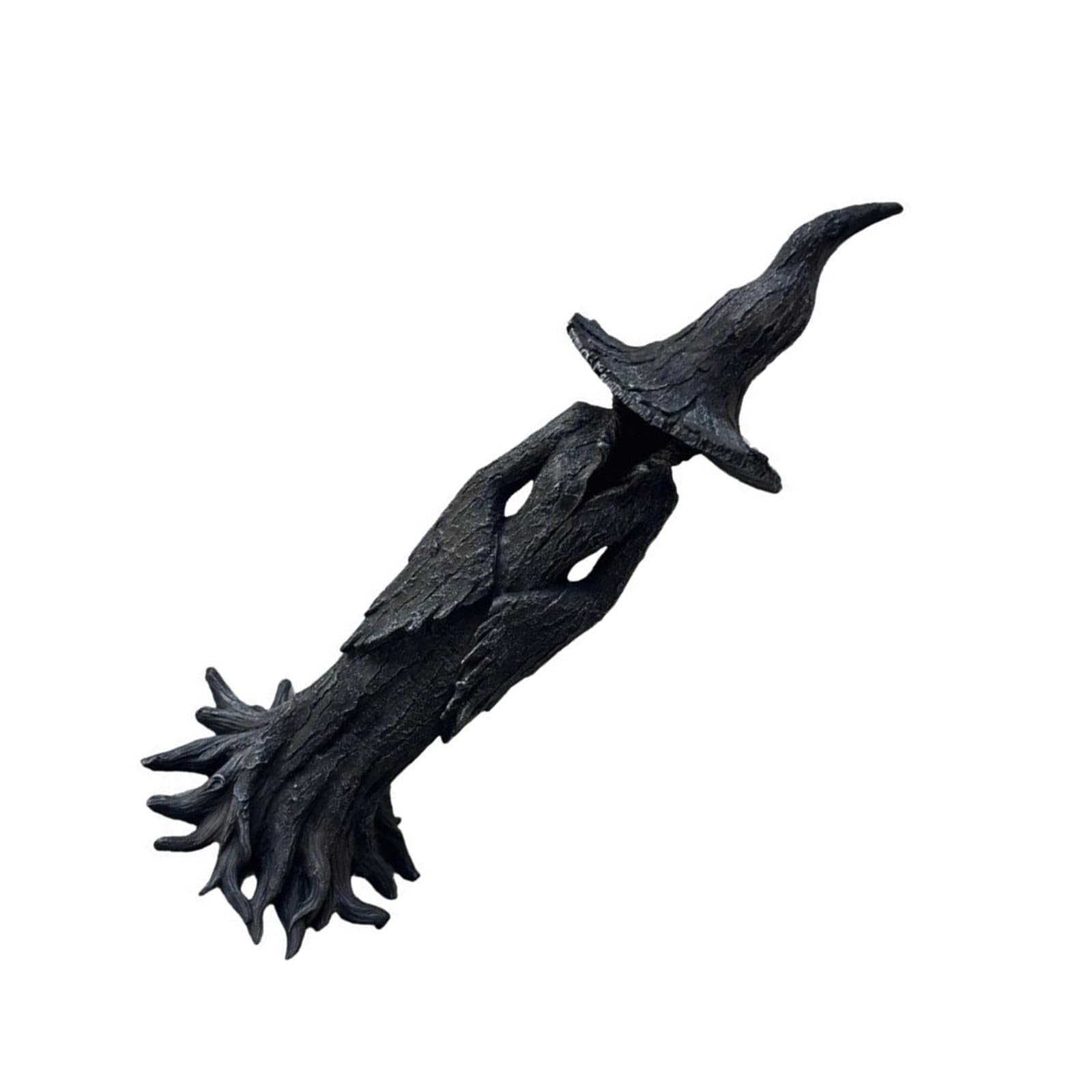hogtnd Artistic Witch Sculpture, Durable Resin Statue, Seasonal Decoration for Table or Windowsill, Halloween Home Statue