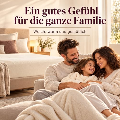 Kuscheli® - warme Spannbettlaken aus Cashmere-Touch Stoff - Verschiedene Größen und Farben - Bettlaken Jersey Fleece Biber Spannbetttuch… – Ansicht 8