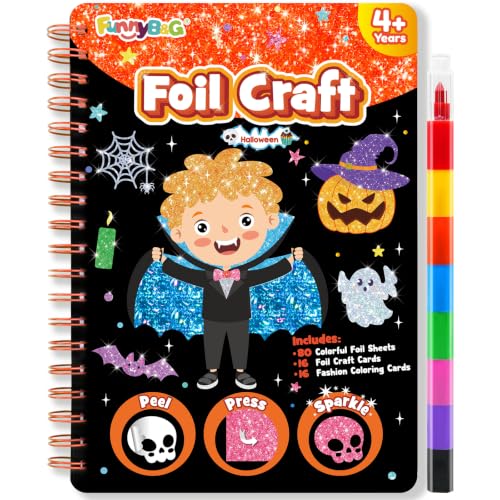 FUNNYB&G Halloween Foil Art Craft Kit for...