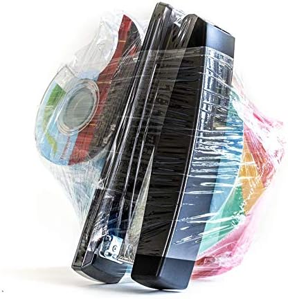 Miniatura 4 de EatingBiting 2 unidades de 250 pies de fuerza industrial de envoltura elástica a mano de 4 pulgadas de plástico transparente duradero grueso