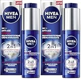 NIVEA MEN Anti-Age 2in1 Power Tagespflege mit LSF 30, Gesichtspflege mit Hyaluron für Männer mit Anti-Aging-Effekt, Hautpflege mit LUMINOUS630® gegen Alters- und Pigmentflecken (50 ml) (Packung mit 2)