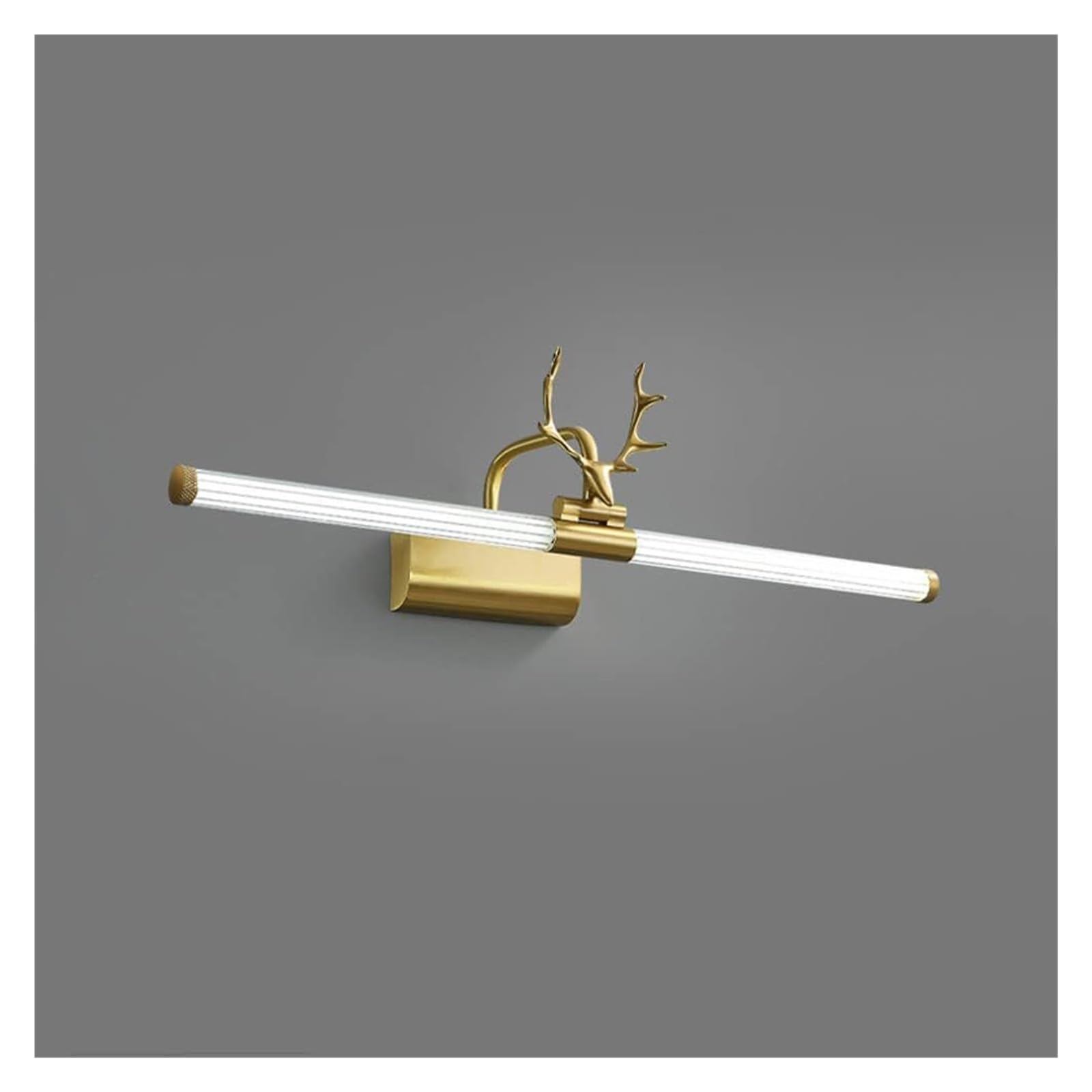 ASerZenith Brass Vanity Mirror Lamp Copper Vanity Wall Sconce,Frame Picture Lighting, Led Bathroom Light Fixture Makeup Mirror Front Lamps,51Cm