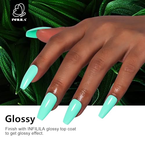Esmalte de uñas gel verde menta 15ml miniatura 5