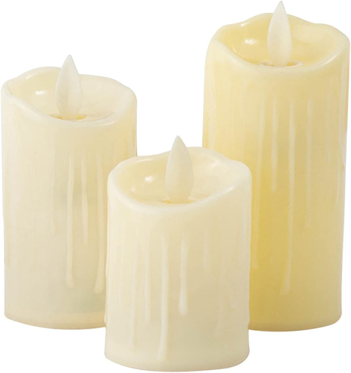INFISPACE ® Wireless Realistic Swinging Flame-Less LED Candles with 9 Batteries Included (Ivory, H= 8 x 10 x 12 cm; D= 5 cm)-picture-15