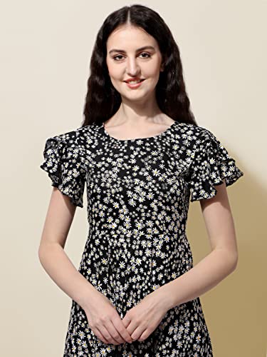 Image of QIQI Women's Crepe A-Line Maxi Casual Dress