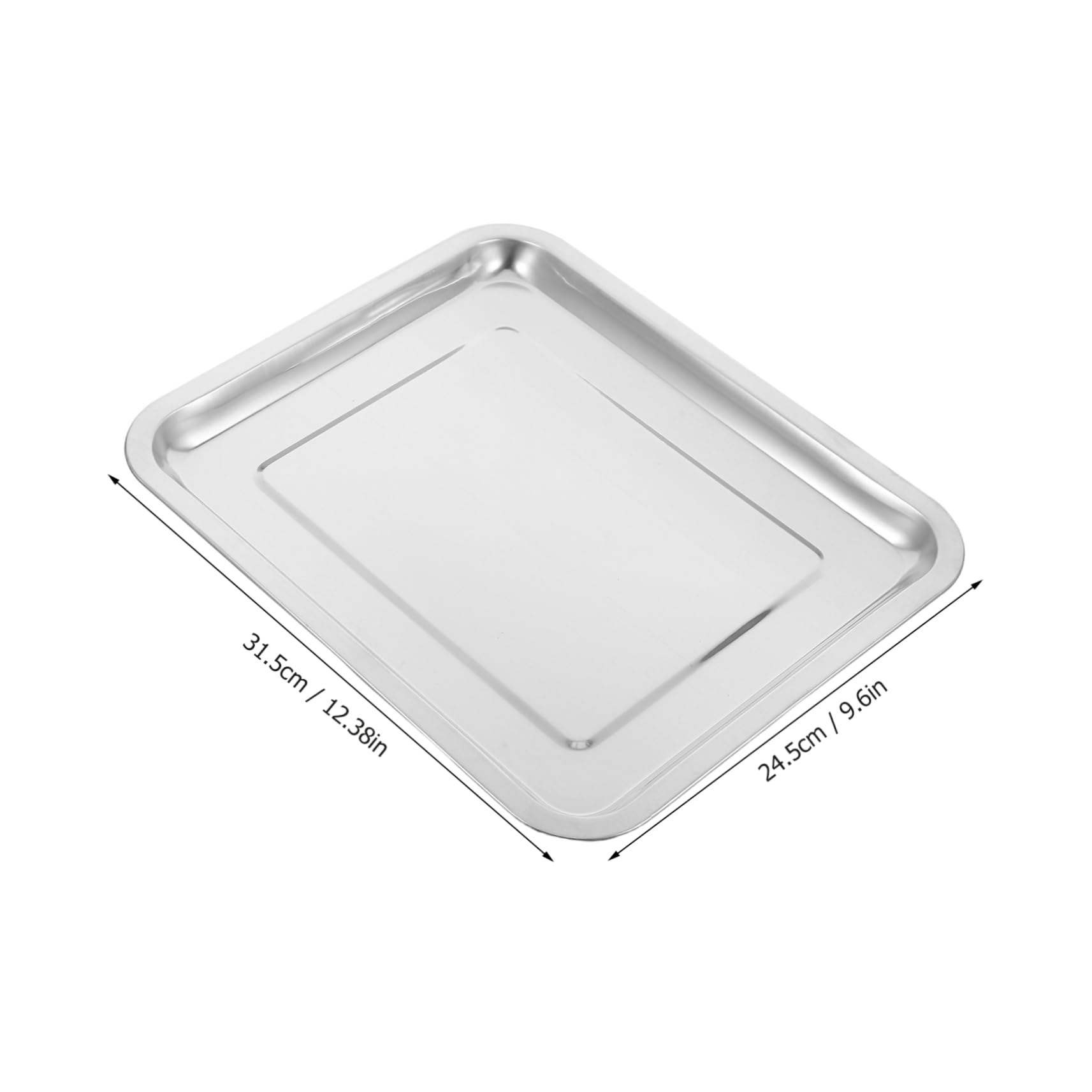 Cabilock Stainless Steel Roasting Pan Multi Functional Oven Tray For Cooking Baking And Bbq Large Capacity Food Tray With Suitable For Home And Outdoor Use