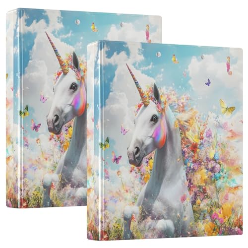 Rplife Einhorn D-Ringordner 2er Set E01W24021