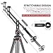 Neewer 70 inches/ 177Centimeters Carbon Fiber Jib Arm Camera Crane with 1/4 and 3/8-inch Quick Shoe Plate, Counter Weight for DSLR Video Cameras，Load up to 8 Kilograms/17.6 Pounds