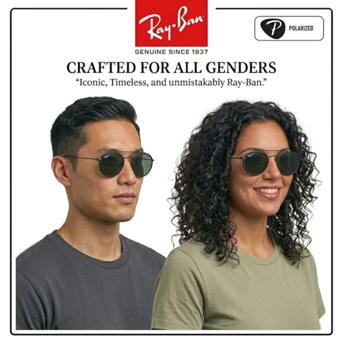 Image of Ray-Ban RB3647N ROUND DOUBLE BRIDGE Round Shaped Sunglasses for Men & Women with Official RAYBAN Eyewear Kit