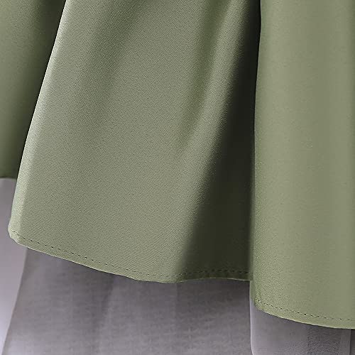 Baby Girls Bowknot Formal Dress Toddler Sleeveless Tutu Gown Flower Girl Wedding Birthday Party Dresses Green #TOP4