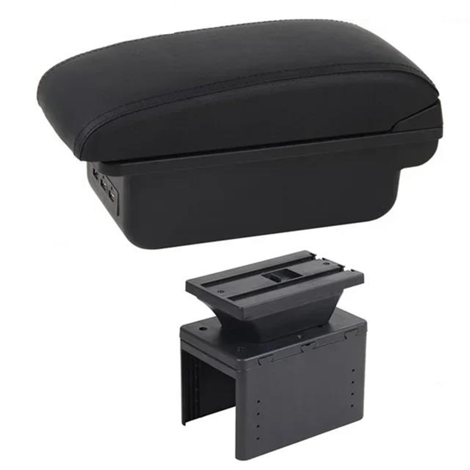 Dtsgcx C1 Black Line For Hyundai I20 2021-2024 Car Armrest Interior Modification Center Storage Box Retrofit Parts(C1 Black Line)