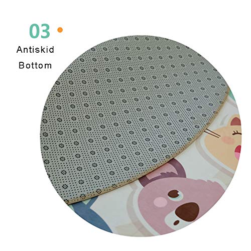 YUXO Vloerkleden Rugs Tapijten Rainbow Nursery Rugs Kid Mooie Cartoon Play Carpet Pattern Bird Kinderen Toy Deken van de baby kruipen mat for Bedroom Living Room Tapijt - Afbeelding 5