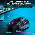 SM809 Pro Wireless MMO Gaming Mouse with 9 Side Buttons,24000 DPI,Triple Connectivity (2.4G/BT5.0/Wired) RGB MMO Mouse for Gamer,16 Programmable Macros,Up to 350H Battery Life,Black - Image 5