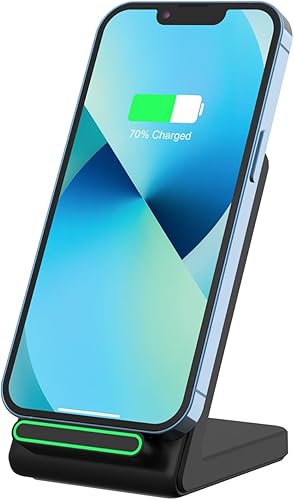 Miniatura 2 de Soporte de carga inalámbrica rápida, soporte de carga rápida de 15 W con adaptador para Samsung Galaxy S24/S24+/S24 Ultra/S23/S22/S21/S20/S10/Note,