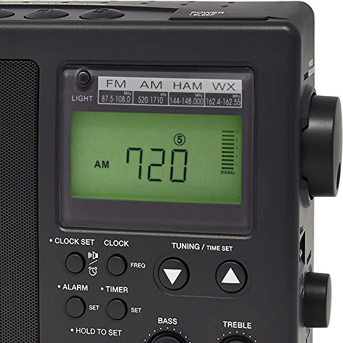 Image of C. Crane CCRadio-2E Enhanced Portable AM FM Weather and 2-Meter Ham Band (Black) CC2BE