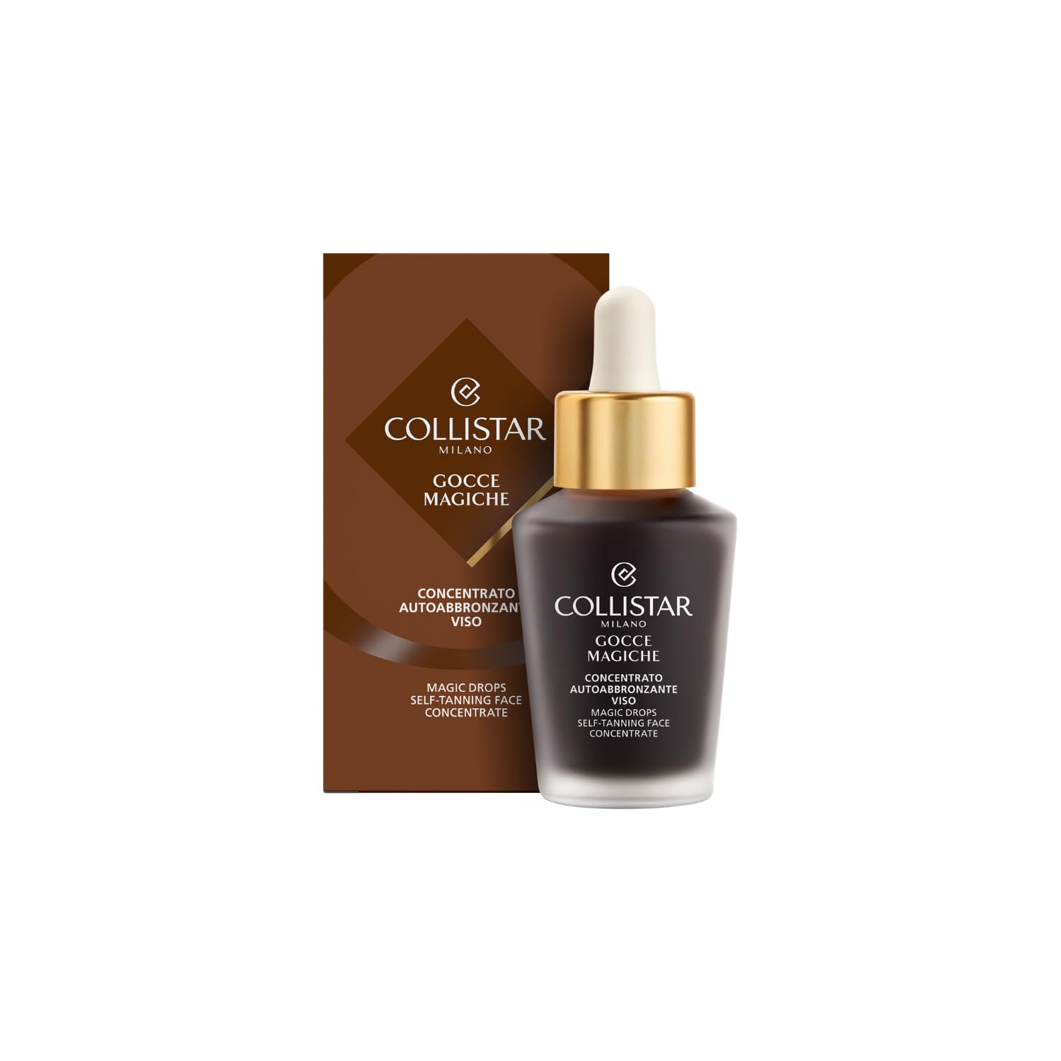 Collistar Gocce Magiche Viso, Geschenkidee, Schneller & Natürlicher Selbstbräuner, Goldener Effekt in 1 Stunde, Feuchtigkeit & Anti-Aging, Ohne Flecken, Für alle Hauttöne