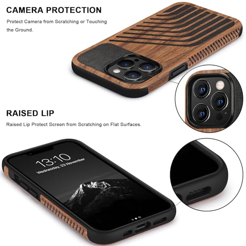 Coque iPhone 13 Pro bois robuste anti-rayures et élégante - 4