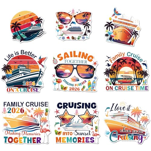 Imanes decorativos de puerta para crucero, 9 unidades