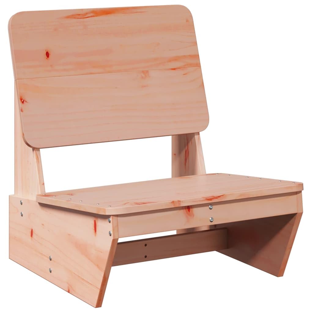 Chaise de jardin en bois massif Douglas rustique de qualité supérieure pour terrasse