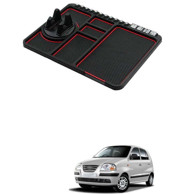 LOVMOTO Anti-Slip Car Dashboard Mat & Mobile Phone Holder Mount Non Slip Sticky Rubber Pad for Mobile, GPS Navigation, God Idols, Toys, Coins & Office Comfortable with Sa-ntro Xi-ng-image-43