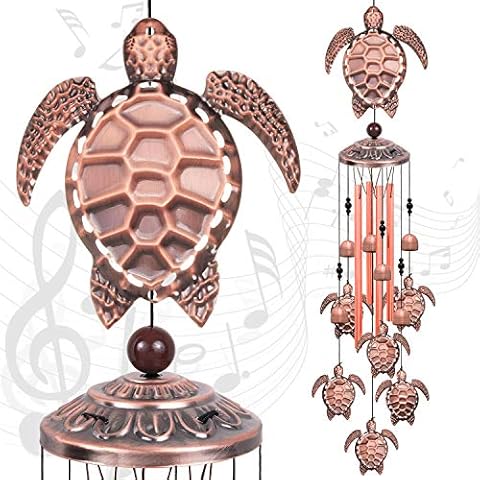 Solawindchime Outdoor Sea Turtle Wind Chimes, Turtle Memorial Wind Chimes, Gift Wind Chime, Sea Turtle Wind Bell, Gifts for Women, for Home, Garden, Indoor, Outdoor Decoration, Garden Wind Chime Cover