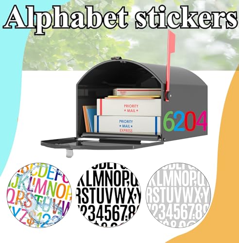 Image of Alphabet Stickers 600 PCS 2 Inch Vinyl Multicolored Letter Stickers for Scrapbooking, Indoor & Outdoor Use