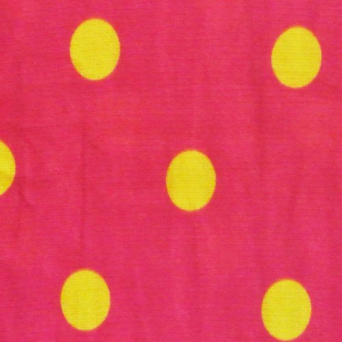 Wrapables Colorful Footless Tights Leggings, Yellow Dots on Fuchsia3