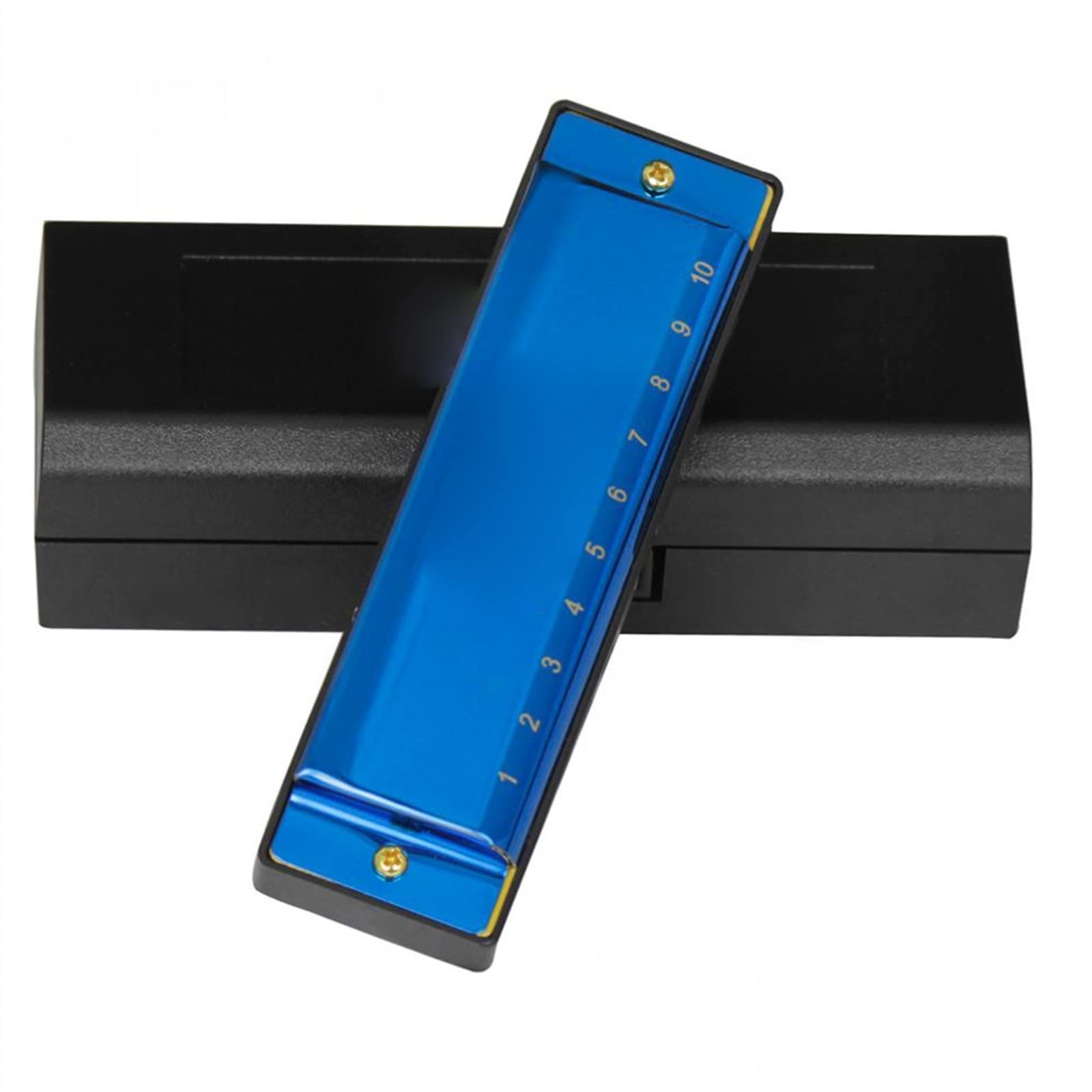 Armonica A Bocca Professionale Chiave Armonica in Resina A 10 Fori A 20 Toni di C Armonica A Bocca Due Colori Opzionale (Color : 01)