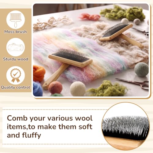 Image of Tessco for you 2 Pcs Extra Large Wool Carder Brush for Needle Felting