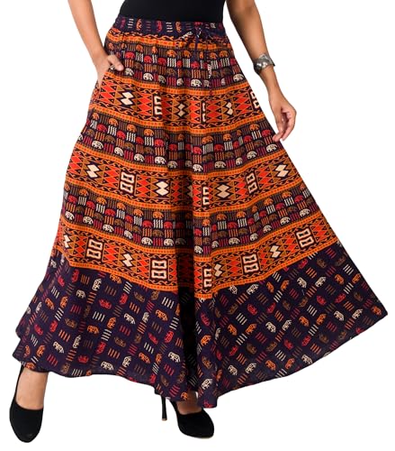 Image of Premium Cotton Skirt for Women with Pocket, Free Size