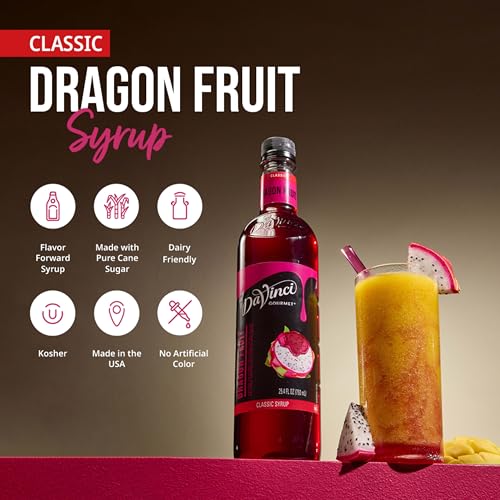 Image of DaVinci Gourmet Dragon Fruit Syrup, 25.4 Fluid Ounces (Pack of 1)