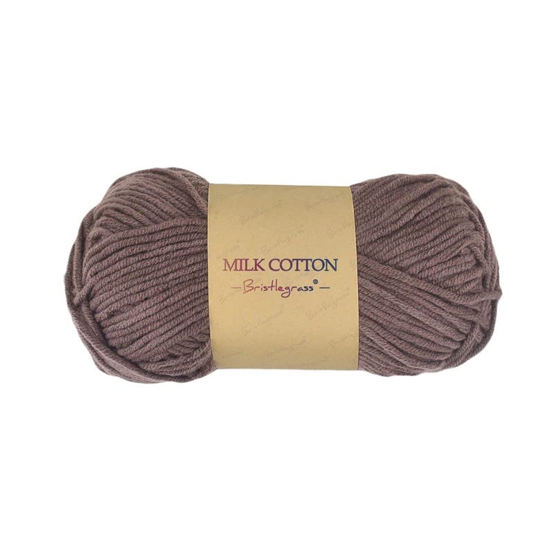 Bristlegrass Saver Chocolate Chip Yarn Acrylic - Knitting/Crochet Crochet Wool Big Yarn Pom-Poms Milk Cotton Hand Knitting Threads Sweater Needlework