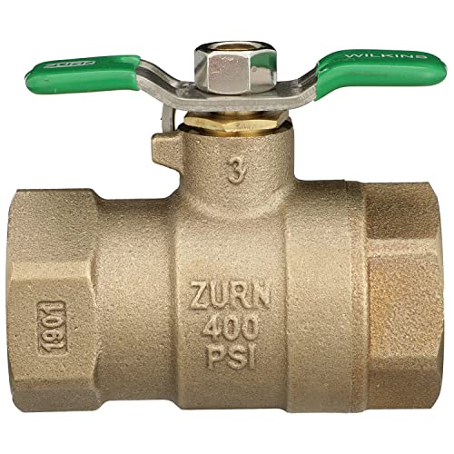 Zurn 34-850TXL Lead-Free FNPT Tapped Ball Valve, Bronze, 0.75 Inch